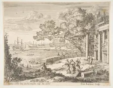 Landscape with Mercury, 1668. Creator: Dominique Barriere