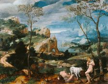 Landscape with Mercury and Argus, about 1570. Creator: Unknown