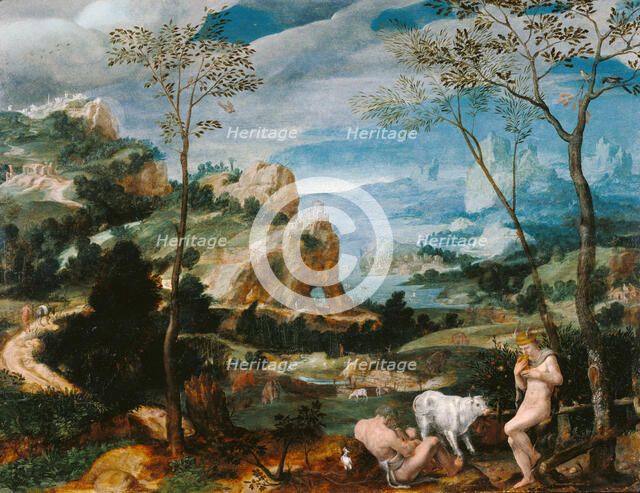 Landscape with Mercury and Argus, about 1570. Creator: Unknown.