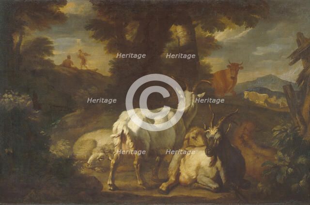 Landscape with Mercury and Battus. Artist: Mulier, Pieter, the Younger (1637-1701)