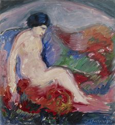 Landscape with nude, 1914. Creator: Jalmari Ruokokoski