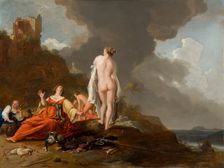 Landscape with Nymphs (and Diana?), c1620-1650. Creator: Bartholomeus Breenbergh
