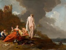 Landscape with Nymphs (and Diana?), c1620-1650. Creator: Bartholomeus Breenbergh