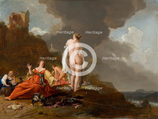 Landscape with Nymphs (and Diana?), c1620-1650. Creator: Bartholomeus Breenbergh.