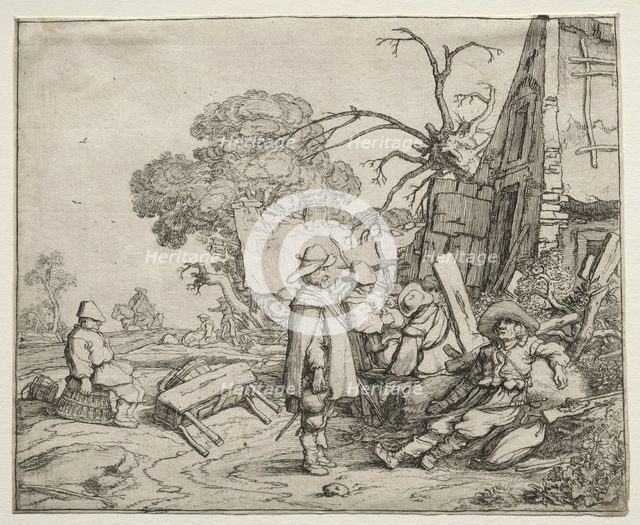 Landscape with Soldiers, 1626. Creator: Pieter Molyn (Dutch, 1595-1661).