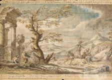Landscape with Soldiers, 1836. Creator: John Wilhelm Nahl