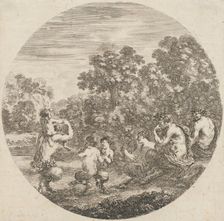 Landscape with Satyrs, between 1643 and 1648. Creator: Stefano della Bella