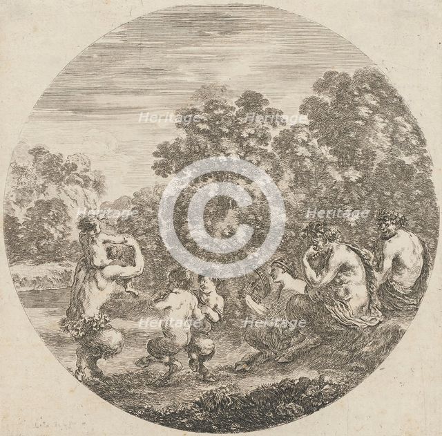 Landscape with Satyrs, between 1643 and 1648. Creator: Stefano della Bella.
