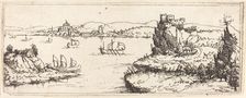 Landscape with Sail Boats, 1546. Creator: Augustin Hirschvogel