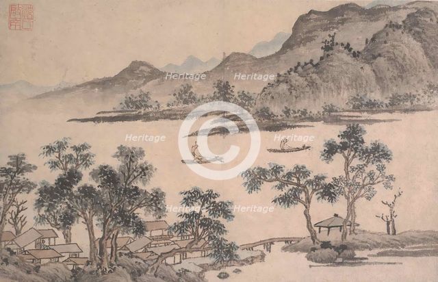 Landscape with Sailboats. Creator: Shen Zhou.