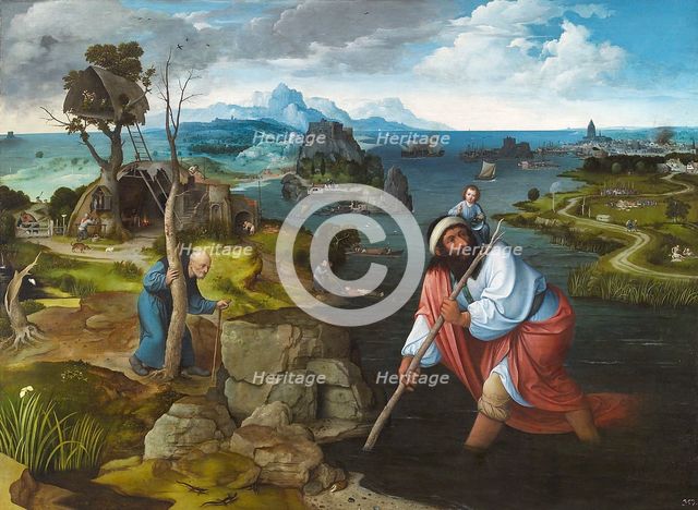 Landscape with Saint Christopher, ca 1524. Artist: Patinir, Joachim (ca. 1480-1524)