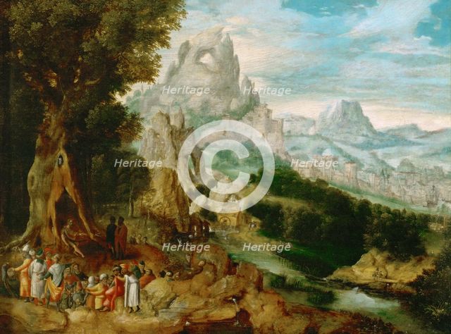 Landscape with Saint John the Baptist Preaching, ca 1535-1540.