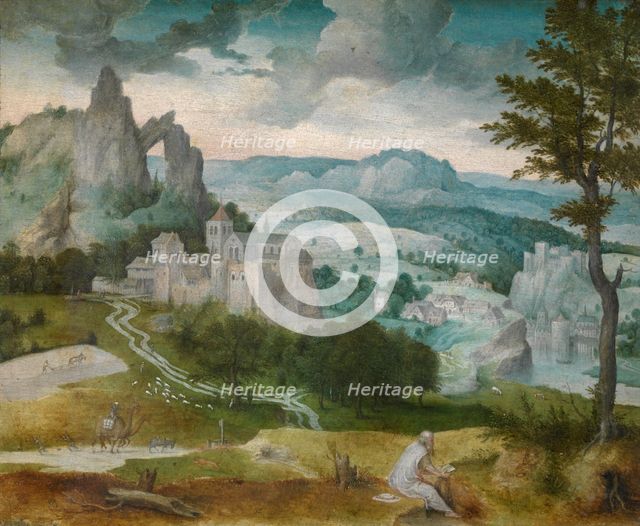 Landscape with Saint Jerome, 1547. Creator: Cornelis Massys.