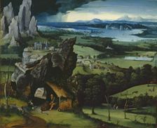Landscape With Saint Jerome. Artist: Patinir, Joachim (ca. 1480-1524)