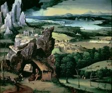 Landscape with Saint Jerome by Joachim Patinir