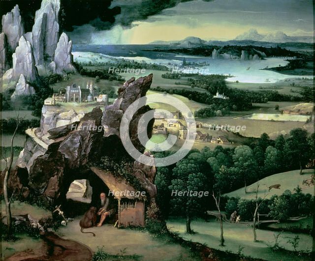  'Landscape with Saint Jerome', by Joachim Patinir.