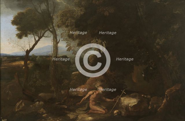 Landscape with Saint Paul the Hermit, 1638. Artist: Poussin, Nicolas (1594-1665)