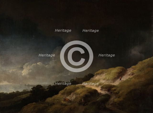 Landscape with sand dunes, 1753. Creator: Christian Wilhelm Ernst Dietrich.