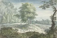 Landscape with sheep, 1706-1759. Creator: Jacob van Liender