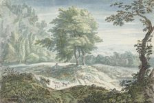 Landscape with sheep, 1706-1759. Creator: Jacob van Liender