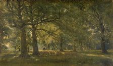 Landscape with Sheep, c1900s. Creator: Franz Courtens