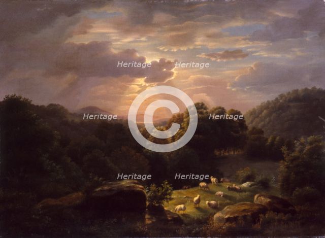 Landscape with Sheep, n.d. Creator: Robert Seldon Duncanson.