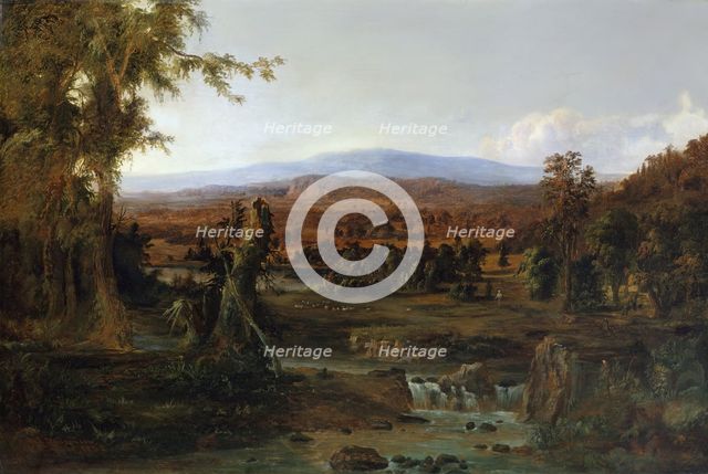 Landscape with Shepherd, 1852. Creator: Robert Seldon Duncanson.