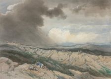Landscape with Shepherds, c. 1869. Creator: Jules Joseph Augustin Laurens (French, 1825-1901)