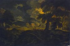 Landscape with Shepherds in a Storm, 1695. Creator: Pieter Mulier