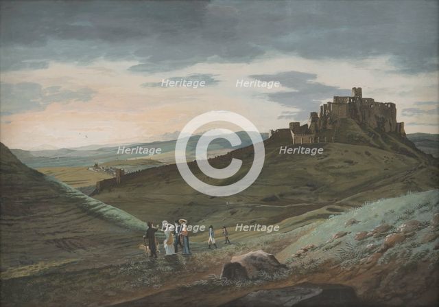 Landscape with Spis Castle, 1805-1810. Creator: Ján Jakub Müller.