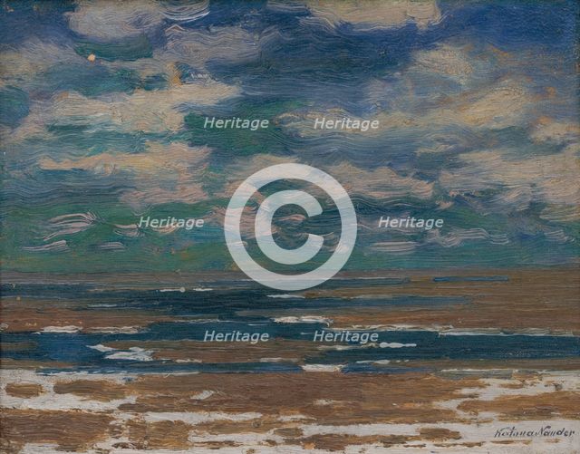 Landscape with Spring clouds, 1910-1930. Creator: Ferdinand Katona.