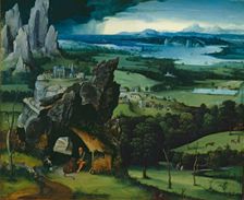 Landscape with St Jerome, c1515. Creator: Joachim Patinir