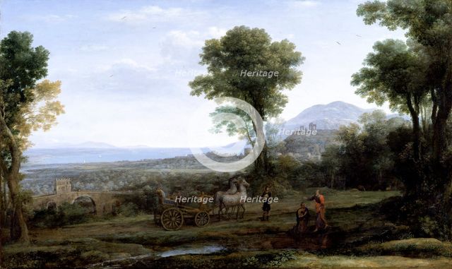 'Landscape with St Philip baptising the eunuch', 1678. Creator: Claude Lorrain.