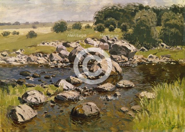 Landscape with Stones, c. 1910. Artist: Purvitis, Vilhelms (1872-1945)