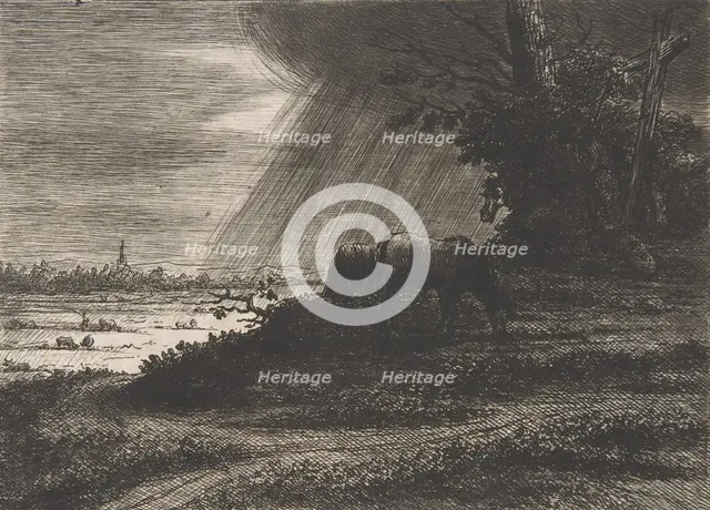 Landscape with Storm, 18th-early 19th century. Creator: Vivant Denon.