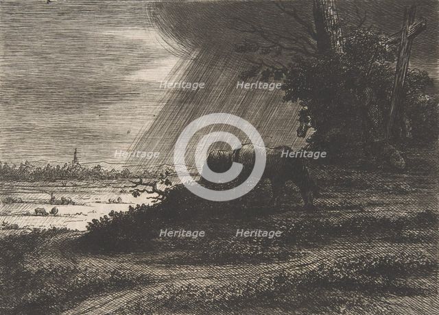 Landscape with Storm, 18th-early 19th century. Creator: Vivant Denon.