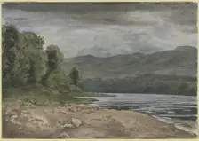 Landscape with storm clouds, 1889. Creator: Hans Thoma