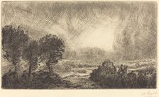 Landscape with Storm (Paysage d'orage). Creator: Alphonse Legros