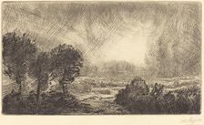 Landscape with Storm (Paysage d'orage). Creator: Alphonse Legros