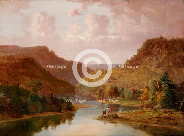 Landscape with Stream, date unknown, c1830-1892. Creator: Jacob Cox.
