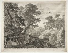 Landscape with Sts. Paul and Anthony. Creator: Herman van Swanevelt (Dutch, c. 1600-1655)