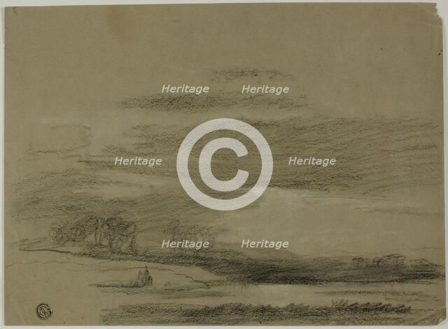 Landscape with Sun Breaking Through Clouds, n.d. Creator: Unknown.