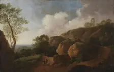 Landscape with Sunken Roads, 1760s. Creator: Johann Georg Wagner