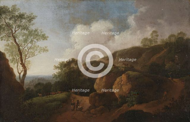 Landscape with Sunken Roads, 1760s. Creator: Johann Georg Wagner.