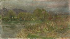 Landscape with swamp, c1900. Creator: Karol Miloslav Lehotský
