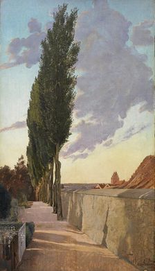 Landscape with Poplars. September Evening, 1895. Creator: Laurits Andersen Ring