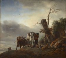 Landscape with Packhorses, c. 1647-1648