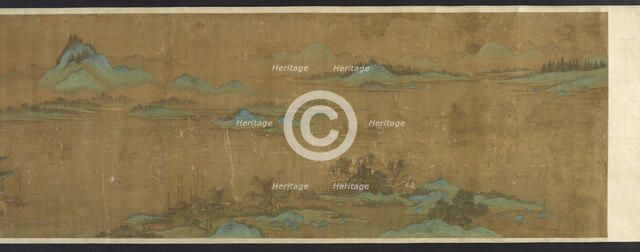 Landscape with palaces, Ming dynasty, 16th-17th century. Creator: Unknown.