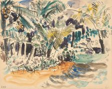 Landscape with palms, 1886-1947. Creator: Pierre Jean Apol