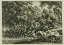 Landscape with Pan Playing a Flute, 1795. Creator: Johann Christian Reinhart